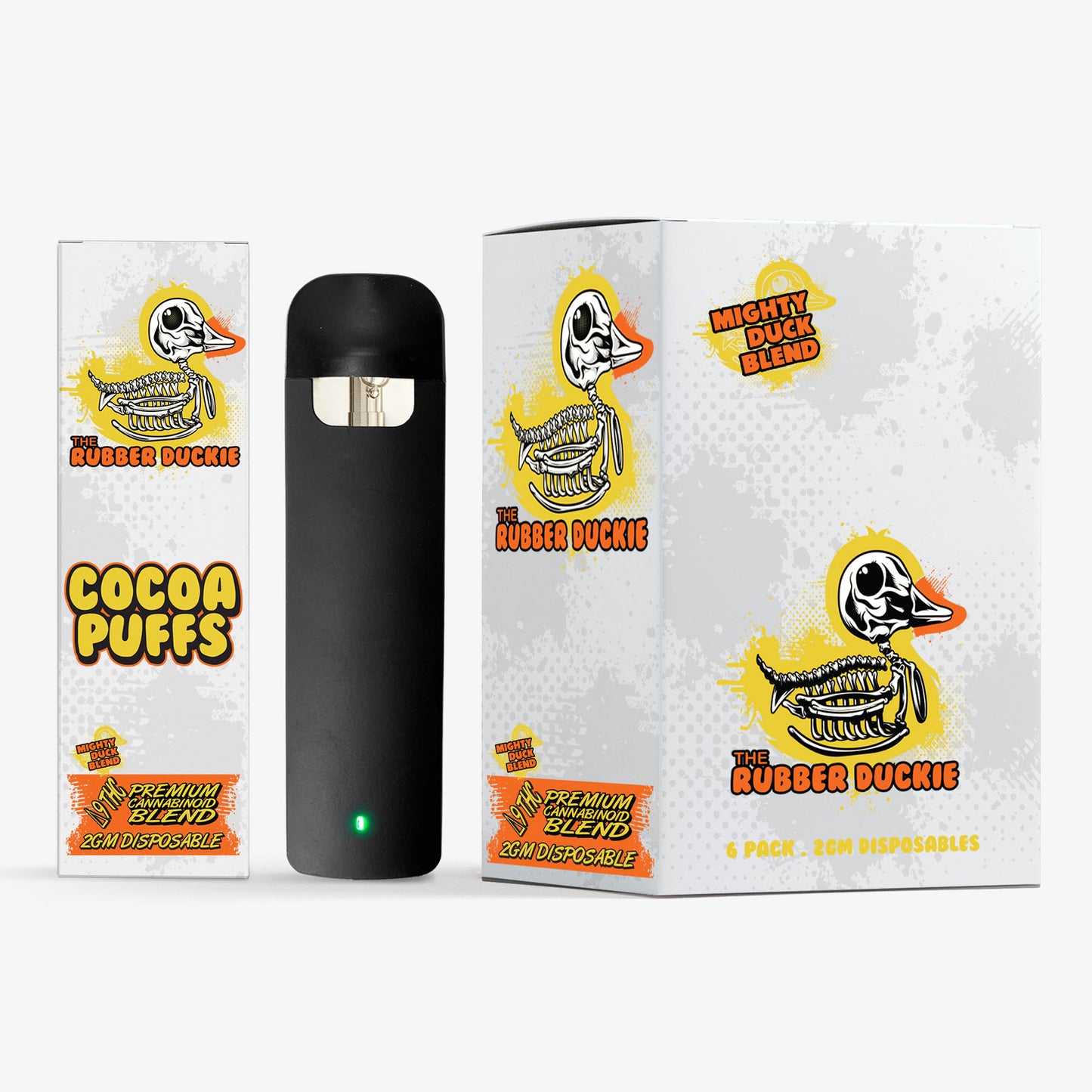 rubber duckie delta 9 2 gram blended disposable cocoa puffs 6 pack