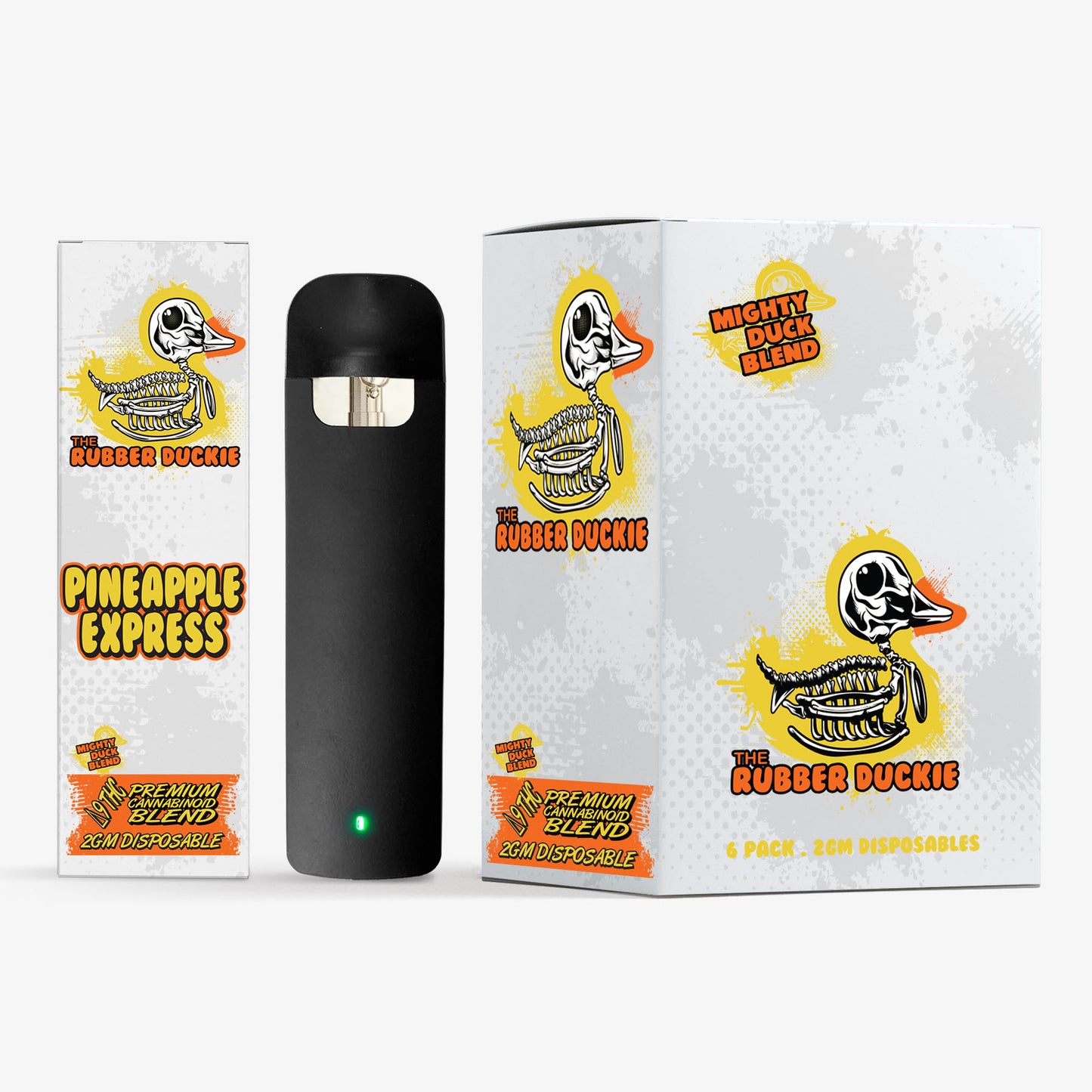 rubber duckie delta 9 disposable 6 pack pineapple express