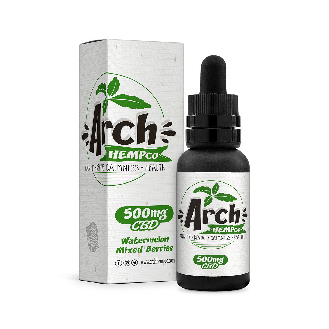 Watermelon Mixed Berries CBD Isolate 500 milligrams