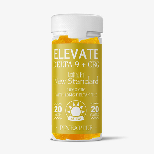 DELTA 9 THC / CBG / GUMMIES / NEW STANDARD HEMP / PINEAPPLE 400mg / 20ct