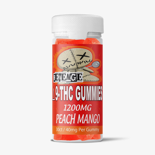 DELTA 9 THC GUMMIES / REVENGE / PEACH MANGO 1200mg / 30ct