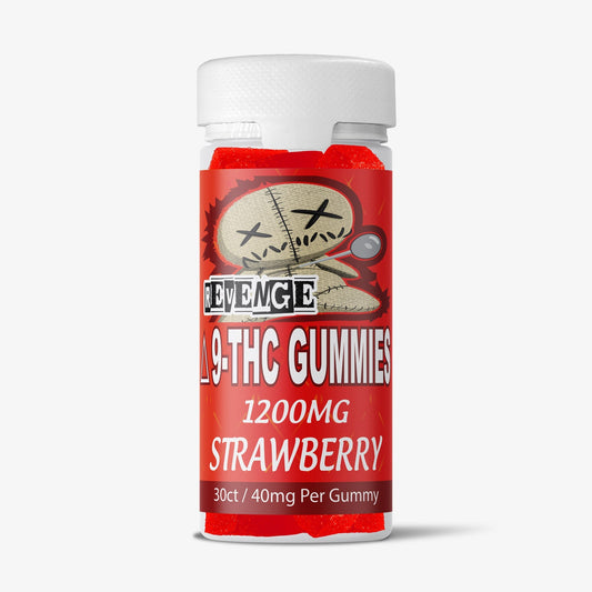 DELTA 9 THC GUMMIES / REVENGE / STRAWBERRY 1200mg / 30ct