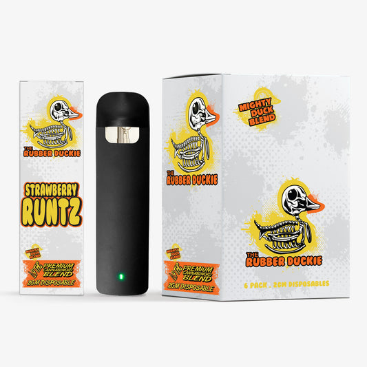 rubber duckie delta 9 disposable 6 pack strawberry runtz